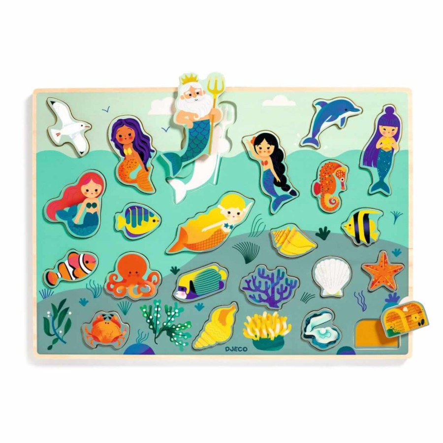 Drewniana łamigłówka OCEAN 2+ / Djeco