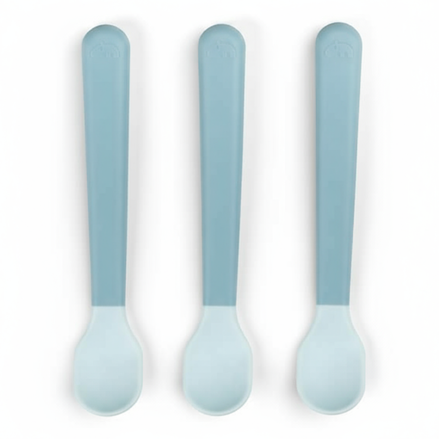 Łyżeczki dla niemowląt Easy-grip - Blue, 3 szt. / Done by Deer