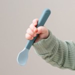 Łyżeczki dla niemowląt Easy-grip - Blue, 3 szt. / Done by Deer