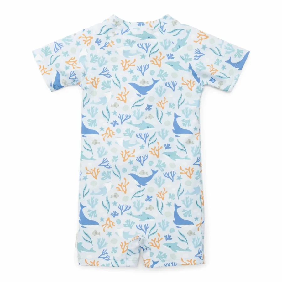 Swimsuit z rękawami Ocean Dreams Blue / Little Dutch