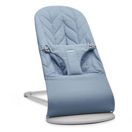 BABYBJORN - leżaczek BLISS WOVEN, Petal Quilt, Niebieski