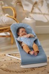 BABYBJORN - leżaczek BLISS WOVEN, Petal Quilt, Niebieski