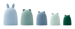 Silikonowe foremki Anneli - dusty mint multi mix / Liewood