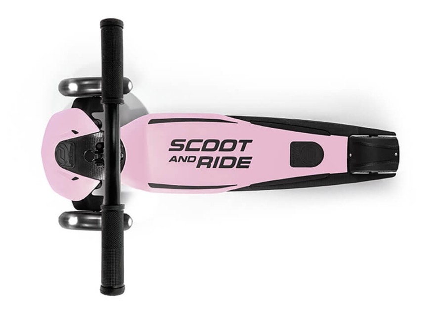 Highwaykick 5 LED Hulajnoga trójkołowa balansowa ze świecącymi kółkami 5+ Rose / Scootandride