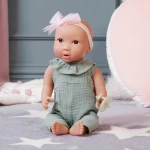 Lalka niemowlę ze smoczkiem, w muślinowym ubranku i opasce / LullaBaby