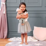 Lalka niemowlę ze smoczkiem, w muślinowym ubranku i opasce / LullaBaby