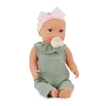 Lalka niemowlę ze smoczkiem, w muślinowym ubranku i opasce / LullaBaby