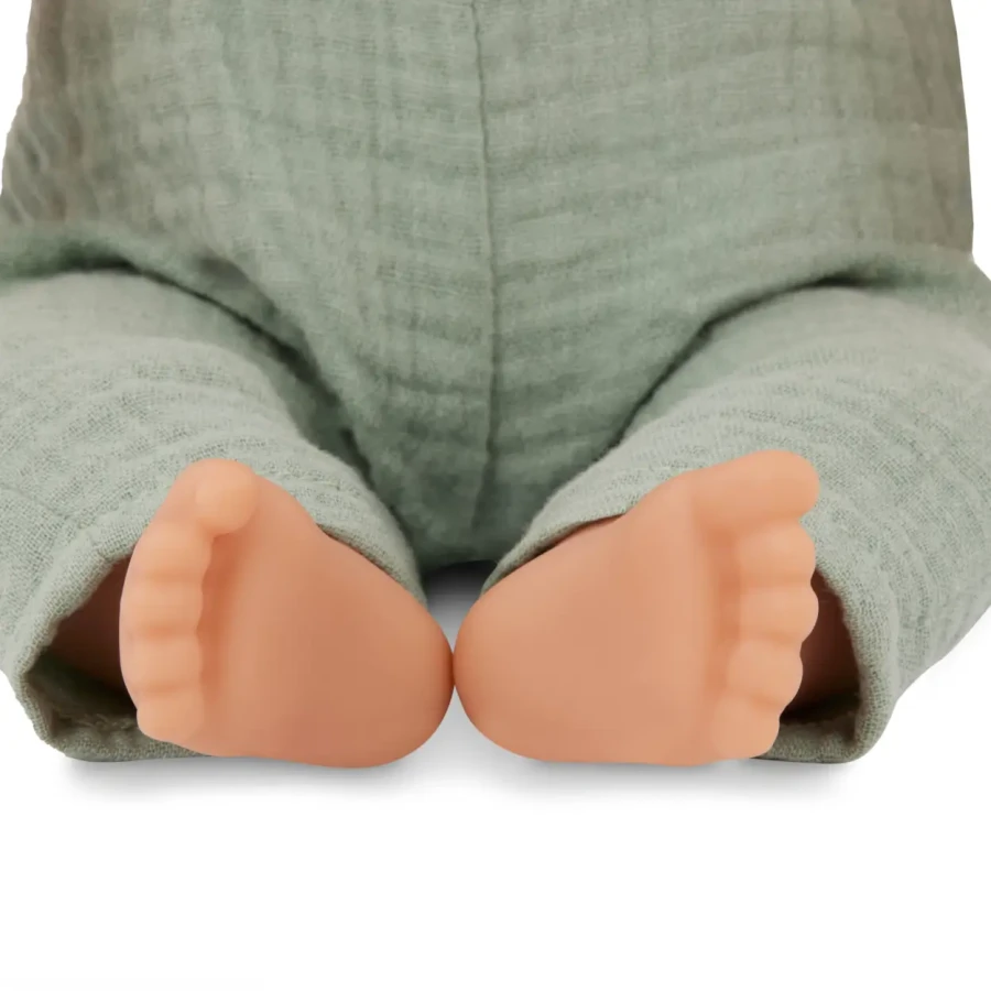 Lalka niemowlę ze smoczkiem, w muślinowym ubranku i opasce / LullaBaby
