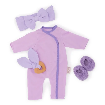 Zestaw ubranek dla lalki niemowlęcia, piżamka dziewczęca / LullaBaby