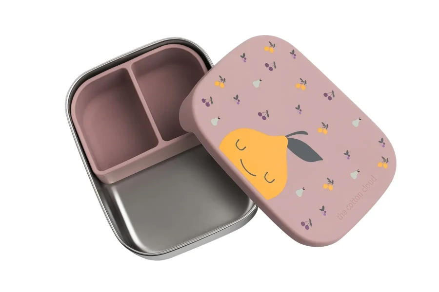 Lunchbox ze stali nierdzewnej z wyjmowanymi przegródkami - Fruity / The cotton cloud