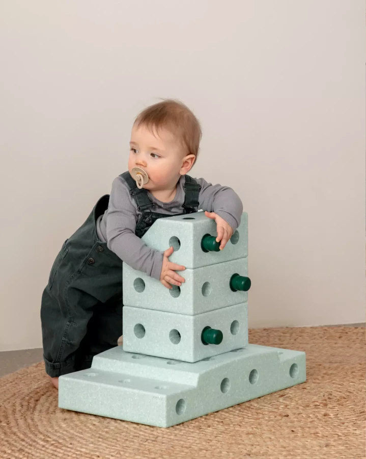 Explorer set - Kreatywne klocki rozwijające motorykę dużą: Ocean Mint, Forest Green 8w1 / MODU