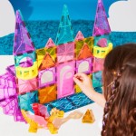 Klocki Magnetyczne Zamek DLX 48 el. / Magna-Tiles