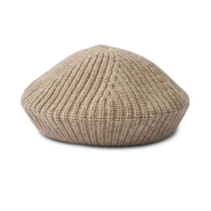 Wełniany beret Borg - oat melange / Liewood