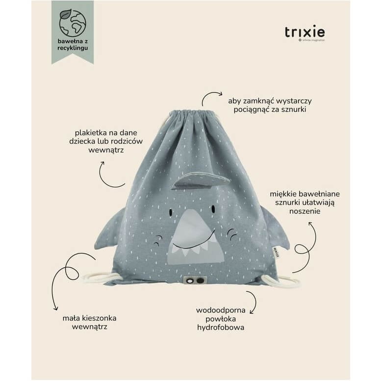 Plecak - worek Rekin / Trixie