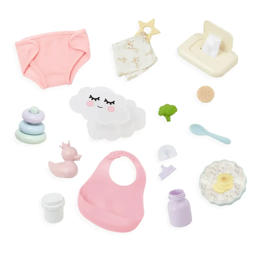 Akcesoria do karmienia i pielęgnacji lalki niemowlaka / LullaBaby