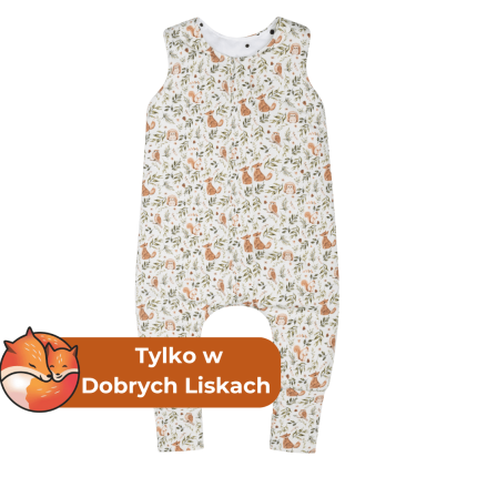 Śpiworek z nóżkami Ivory Forest - Czarne Kropki / Dobre Liski by Sleepee