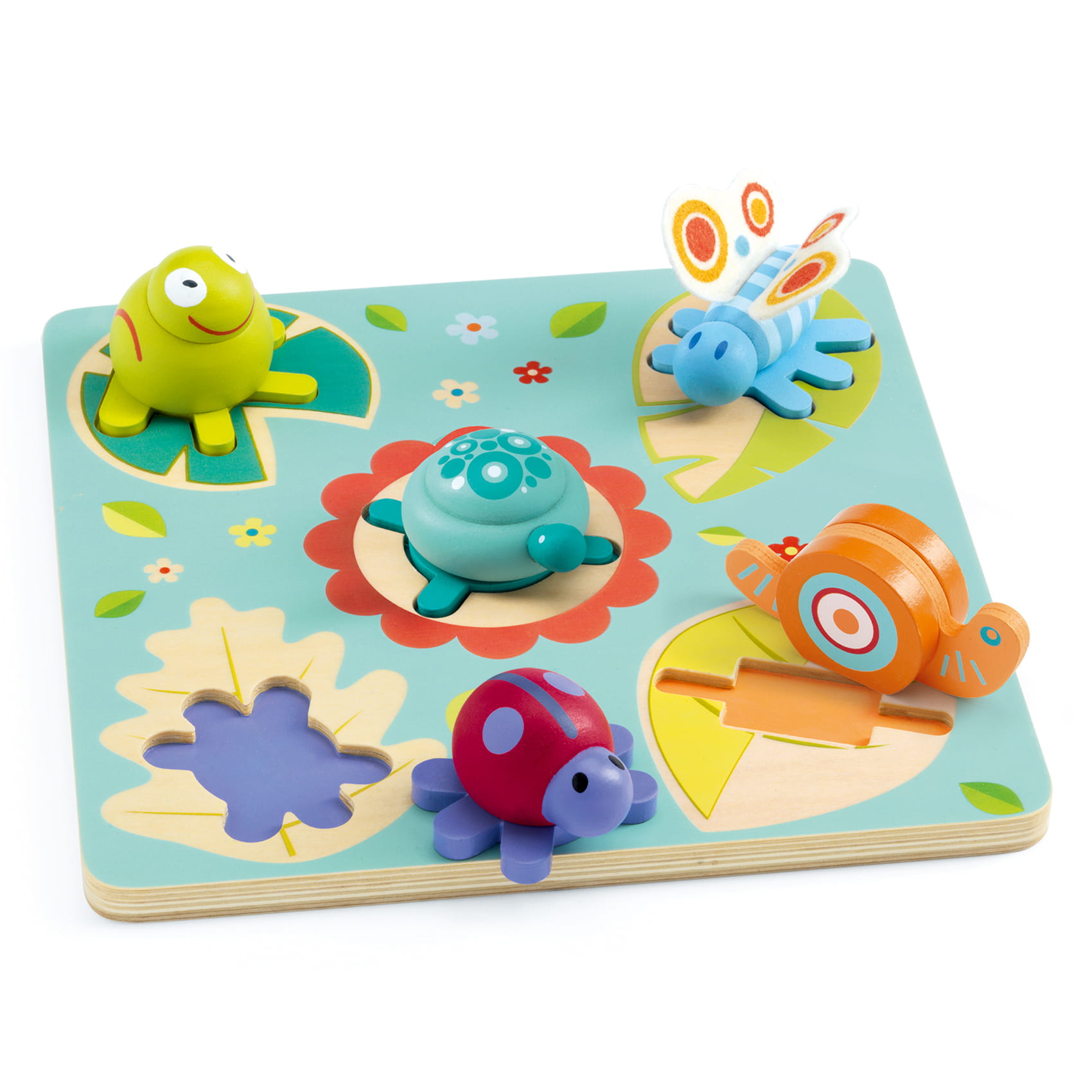 Drewniane puzzle przestrzenne z owadami i nie tylko
